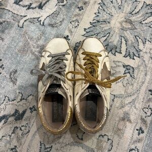 Golden Goose Sneakers with Gold and Silver Accents